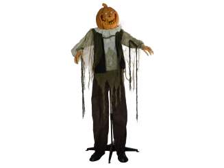 Europalms Halloween Figur Kürbismann, animiert, 170cm 
