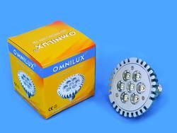 Omnilux PAR-30 230V 7x1W LED gelb E27 KR 