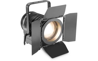 Cameo TS 100 WW - Theater-Spot mit Fresnel-Linse und warmweißer 100 W LED in schwarzem Gehäuse 