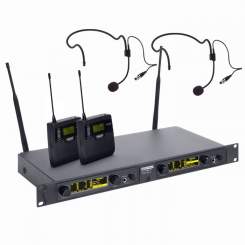 LD Systems WIN 42 BPH2 Funksystem mit je 2x BeltPack/Headset 