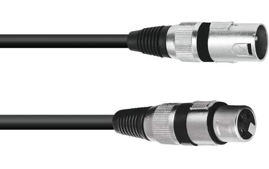 Omnitronic XLR Kabel 3pol 1m schwarz 