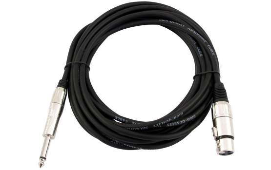 Omnitronic Adapterkabel XLR (F) / Klinke mono 5m, schwarz 