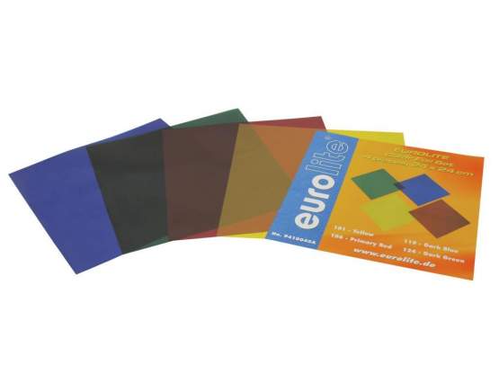 Eurolite Farbfolienset 24x24cm, vier Farben 