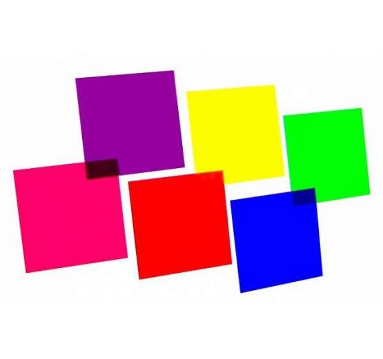 Eurolite Farbfolienset 24x24cm, sechs Farben 