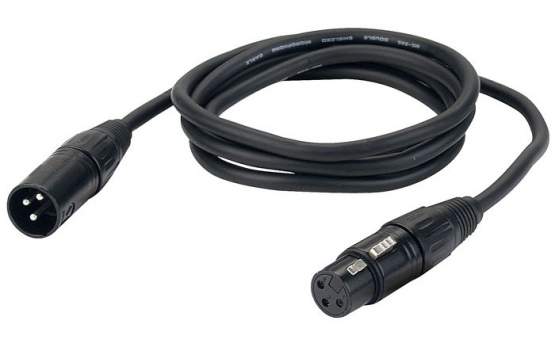 DAP FL01150 XLR Mikrofon Kabel schwarz 150cm 