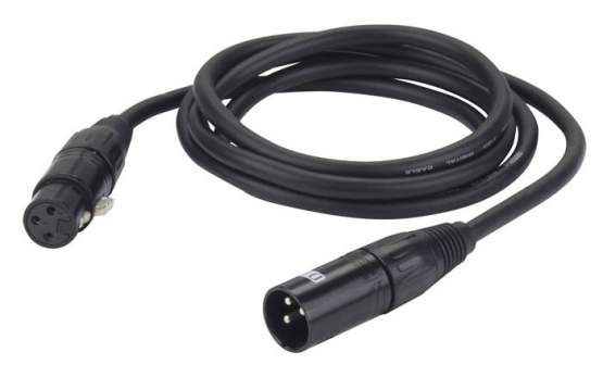 DAP FL0910 XLR DMX Mikrofon Kabel  Digital AES-EBU Norm 110 Ohm schwarz 10m 