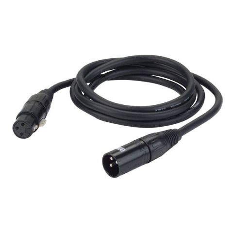 DAP FL 0920 XLR DMX Microphone Cable Digital AES-EBU Norm 110 Ohm Black 20m 