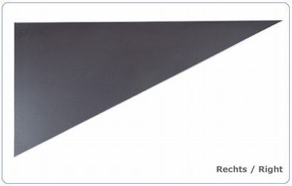 nivtec Systempodest, Dreieck, 200 cm x 100 cm, rechts, Standard-Multiplex 