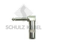Schulz S 280 6,3 mm, mono, gewinkelt, Metall, für bis ca. 6 mm dicke Kabel 