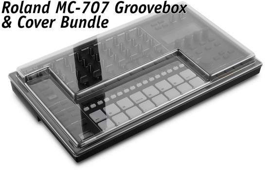 Roland MC-707 Groovebox & Cover Bundle 