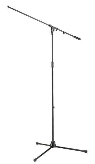 K&M 21021 Overhead-Mikrofonstativ, schwarz 