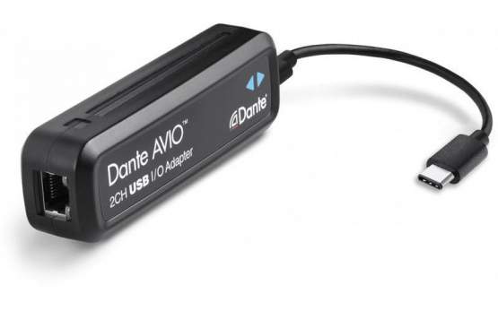 Audinate Dante AVIO USB-C IO Adapter 2x2 Kanal 