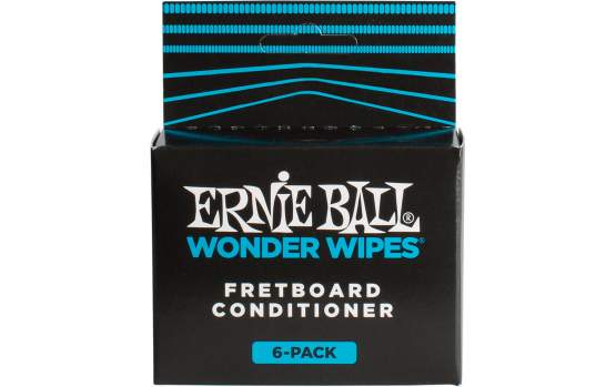 Ernie Ball Wonder Wipes Fretboard Conditioner 6-Pack 