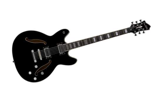 Hagstrom Viking Baritone in Black Gloss 