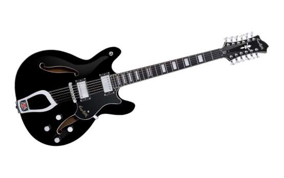 Hagstrom Viking 12 String in Black Gloss 