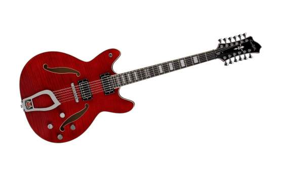 Hagstrom Viking 12 String in Wild Cherry Transparent 