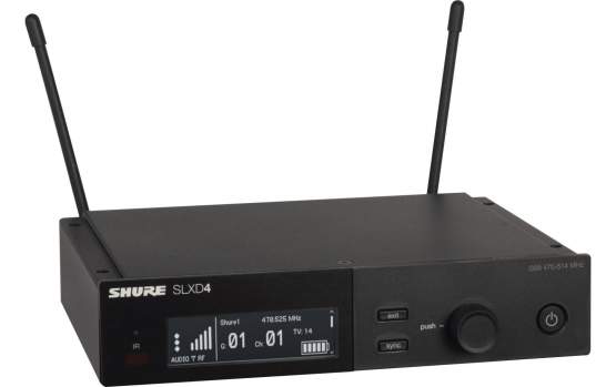 Shure SLXD4 SLX-D Empfänger 606-650 MHz (SLXD4E=-K59) 