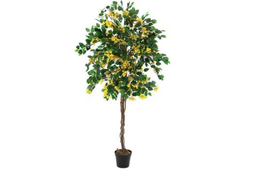 Europalms Bougainvillea, gelb, 180cm, Kunststoffpflanze 