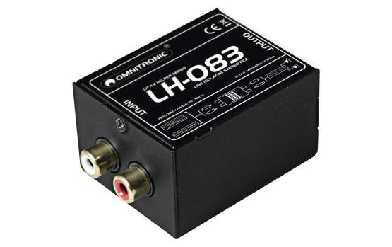 Omnitronic LH-083 Stereo-Isolator RCA S 