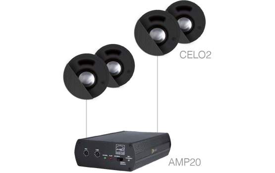 Audac SENSO 24 B Lautsprecher Set (4 x CELO2 + AMP20) schwarz 