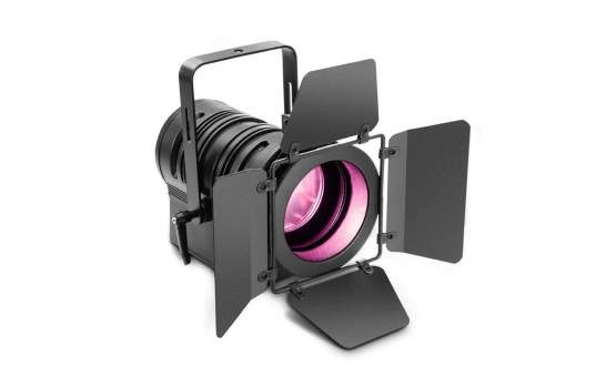 Cameo TS 60 W RGBW Theater-Spot mit Plankonvexlinse und 60W RGBW-LED in schwarzem Gehäuse 