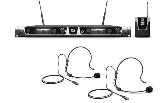 LD Systems U508 BPH 2 Funkmikrofon System mit 2 x Bodypack und 2 x Headset 