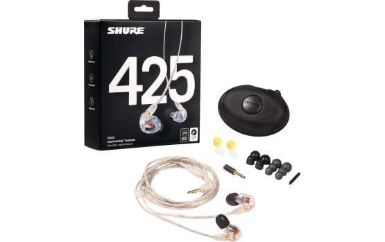 Shure SE 425-CL Sound Isolating Ohrhörer transparent Demo-Ware 