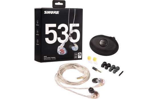 Shure SE 535-CL Sound Isolating Ohrhörer transparent 