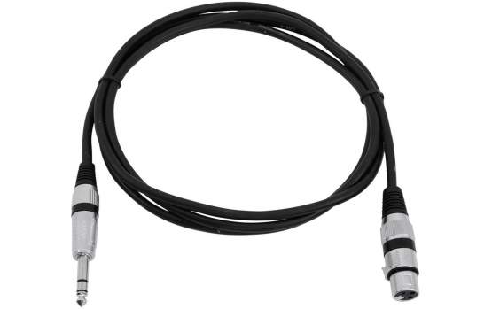 Omnitronic Adapterkabel  XLR (F) / Klinke stereo 0,9m schwarz 