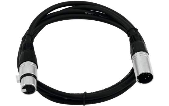 Omnitronic XLR Kabel 5pol 1m schwarz 