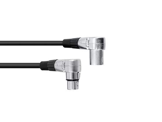 Omnitronic XLR Kabel 3pol 3m 90° schwarz 