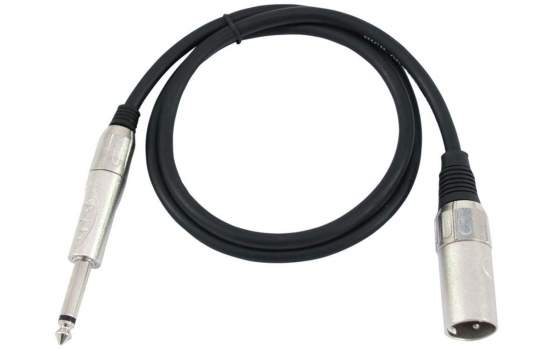 Omnitronic Adapterkabel XLR (M) / Klinke mono 0,9m schwarz 