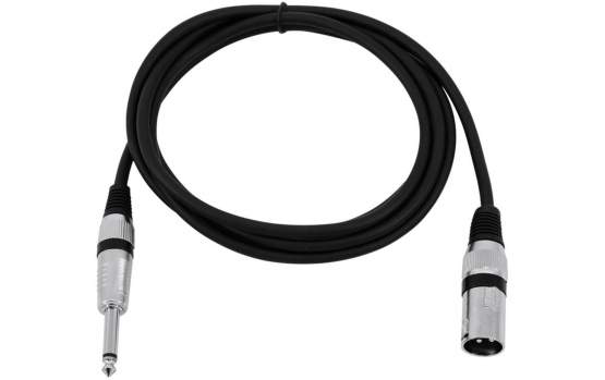 Omnitronic Adapterkabel XLR (M) / Klinke mono 2m schwarz 