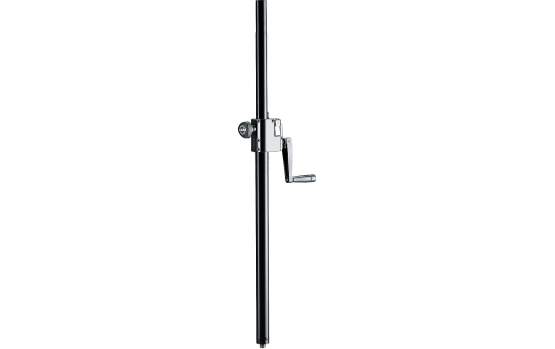 K&M 21339 Distanzrohr mit Kurbel, schwarz 