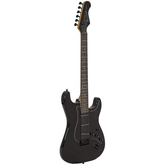 Dimavery ST-203 E-Gitarre, gothik-schwarz 