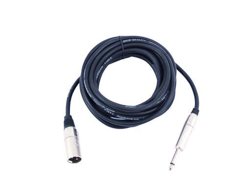 Omnitronic Adapterkabel  XLR (M) / Klinke mono 10m schwarz 