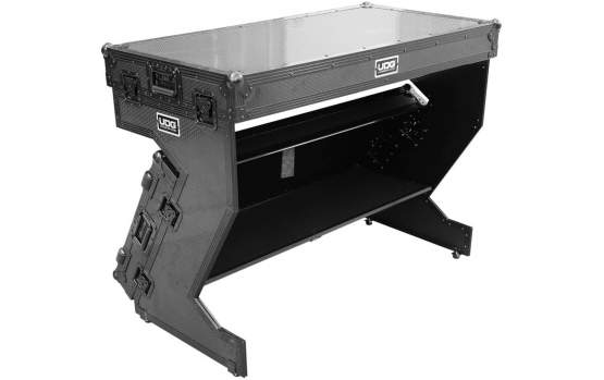 UDG Ultimate Flight Case Portable Z-Style DJ Table Black Plus (Wheels) (U91072BL) 