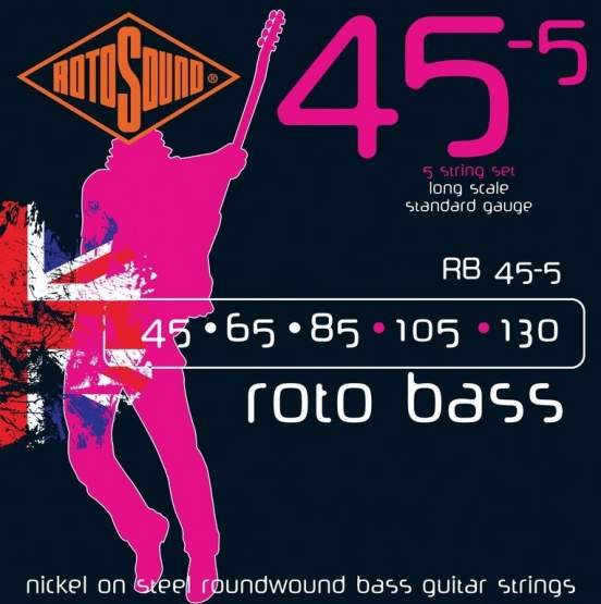 Rotosound E-Bass Saiten RB45-55-String Roto Bass 