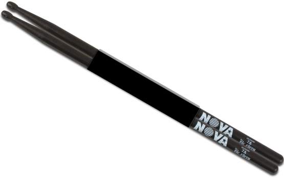 Nova Drum Sticks 7AB Hickory, schwarz lackiert 