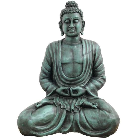 Europalms Buddha, antik-schwarz, 120cm 