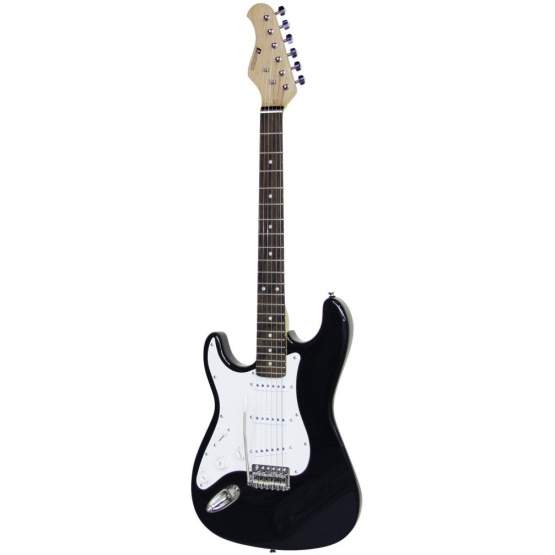 Dimavery ST-203 E-Gitarre LH, schwarz 