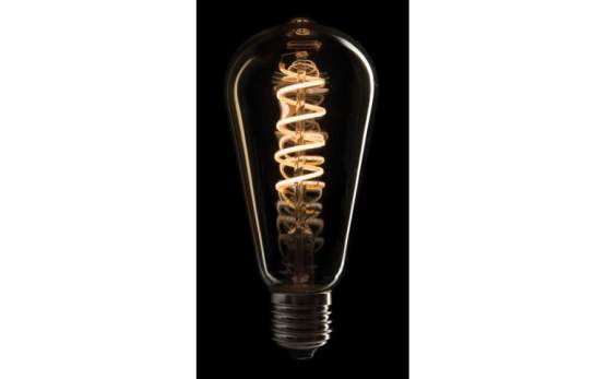 Showtec LED Filament Bulb E27 5W, Dimmable, Gold glass cover, 64 x 142mm 