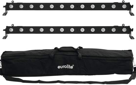 Eurolite Set 2x LED BAR-12 QCL RGBW + Soft Bag 