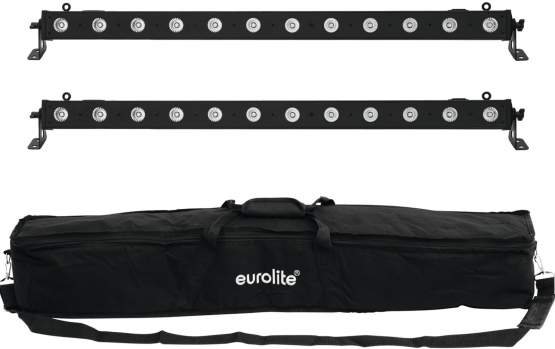 Eurolite Set 2x LED BAR-12 QCL RGBA + Soft Bag 