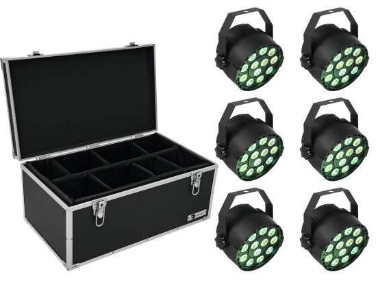 Eurolite Set 6x LED PARty TCL Spot + Case TDV-1 