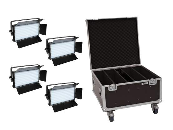 Eurolite Set 4x LED PLL-480 QCL Panel + Case 