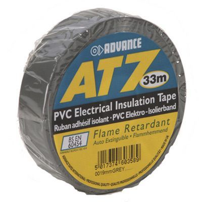 Advance Tapes AT 7 PVC Isolierband grau 19mm x 33m  