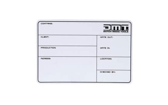 DMT Flightcase Label DMT magnetic with 3M tape + marker 