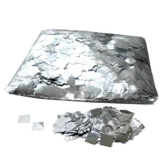 Magic FX Metallic Konfetti Squares 17x17mm Silber Beutel 