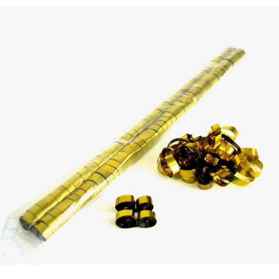 Magic FX Metallic Luftschlangen 5m x 0.85cm Gold Beutel 